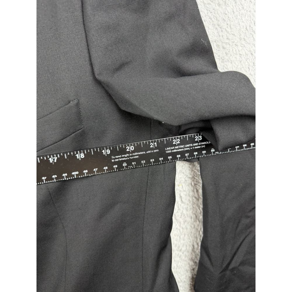 Vintage Mani By Giorgio Armani 100% Wool Black Blazer Men's 42 Reg - Picture 4 of 9
